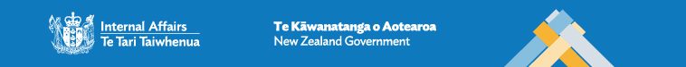 Department of Internal Affairs New Zealand Small Top Banner