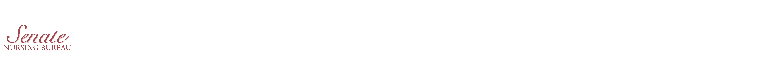 SENATE NURSING BUREAU Small Top Banner