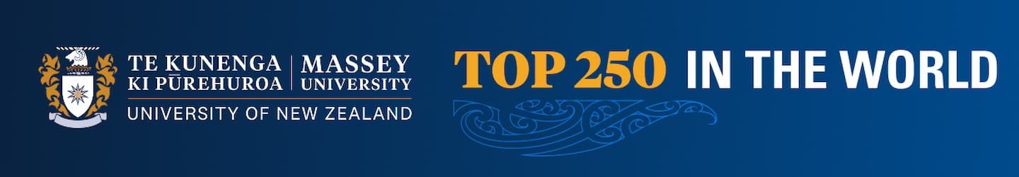 Te Kunenga ki Pūrehuroa Massey University Full screen Banner