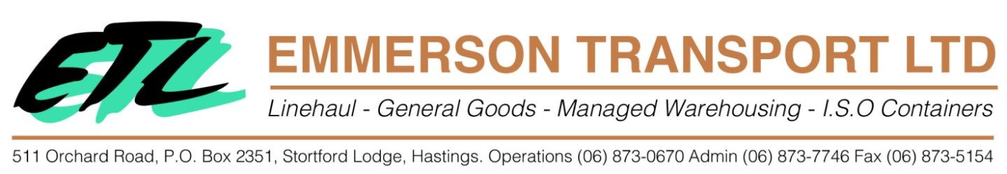 Emmerson Transport Ltd Full screen Banner