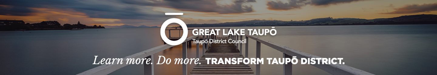 Taupo District Council Full screen Banner