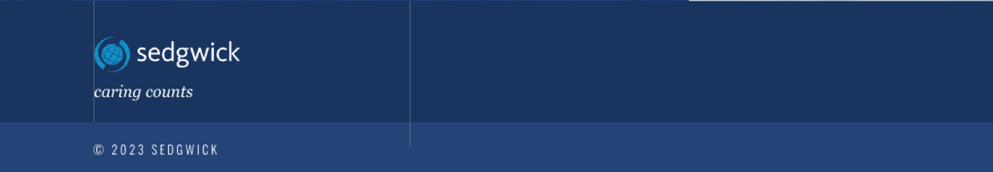 Sedgwick Full screen Banner