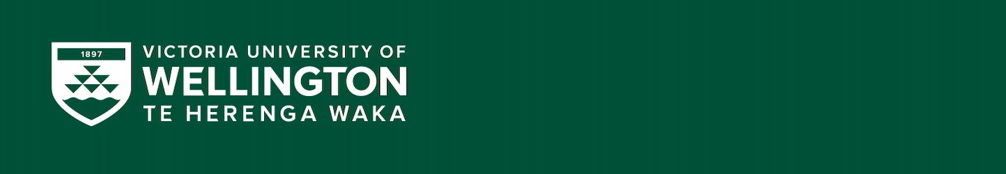 Victoria University of Wellington Full screen Banner