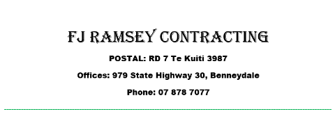 FJ Ramsey Contracting Ltd