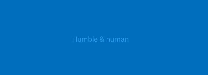 Incorrect visual contrast light blue text on a blue background