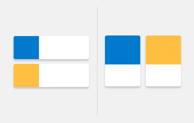 Example of how cards can be adapted to meet different requirements
