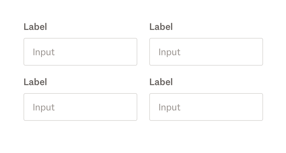 Example to show that you should not put input fields side by side