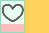 Heart icon with padding bottom and margin right applied with Tangram spacing directives